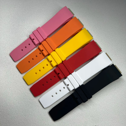Cinturino per orologio in caucciù di alta qualità per orologio Richard Mille RM007-01/02, 22x14mm
