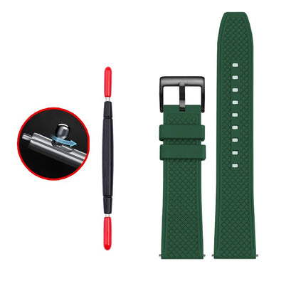 Cinturini per orologi in gomma verde premium – Sport – Disponibili varie texture – 1 pezzo