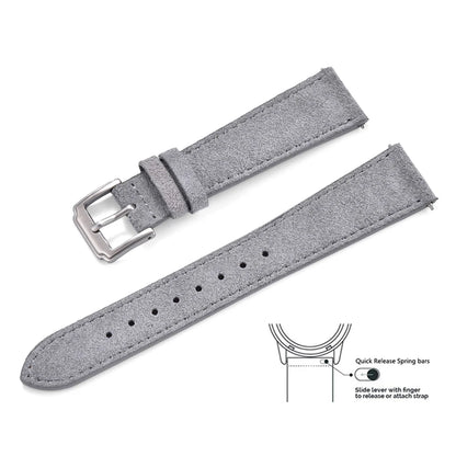Soft Suede Leather Watch Strap, 18mm 19mm 20mm 22mm, Quick Release for Huawei GT2 GT3 42mm 46mm, Vintage Replacement Belts
