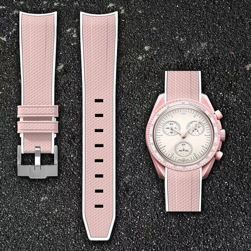 Cinturino per orologio da 20 mm per Omega x Swatch MoonSwatch - Gomma / Curvo / Sgancio rapido - 1 pezzo