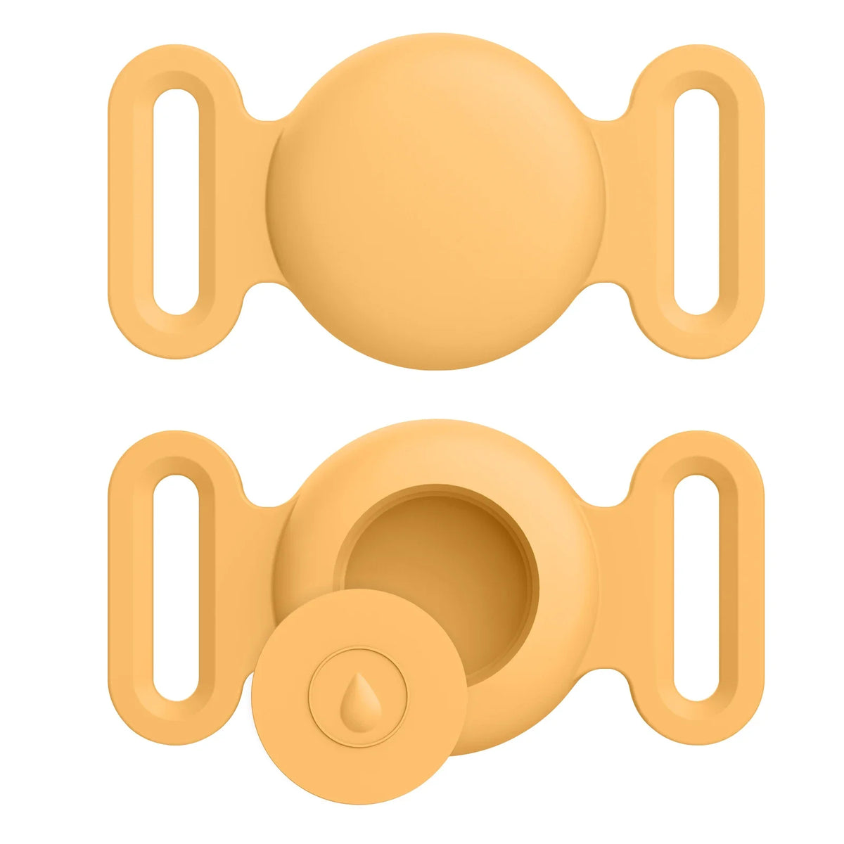 Coque en silicone souple avec porte-clés pour Apple Airtag, collier de chien et de chat, housse de protection anti-rayures pour étiquettes d'air, sacs à dos de bagages