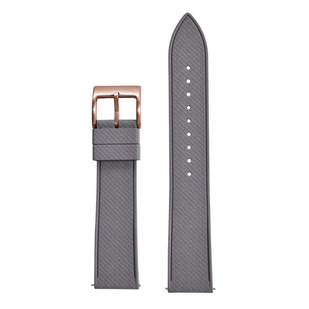 Premium FKM Rubber Watch Band 20mm 22mm Quick Release Diving Waterproof Watch Straps Soft Durable Unisex FPM Bracelets