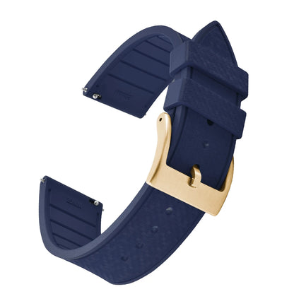FKM Mosaic Rubber Watch Strap, 20mm 22mm, Quick Release, for Sport Diver, for Rolex Seiko Omega Cartier, Universal Belt