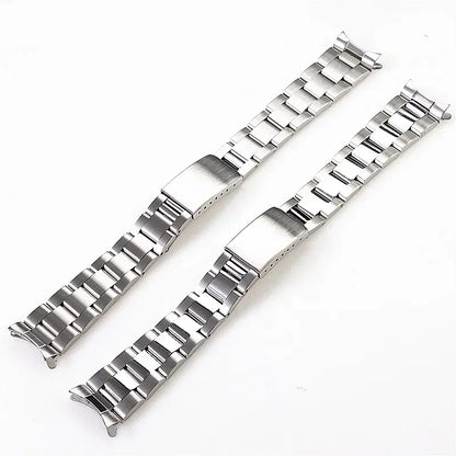 Vintage Oyster watch bracelet suitable for Rolex watches, 316L brushed stainless steel watch bracelets, 18mm, 19mm, 20mm