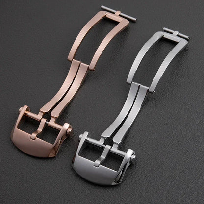 Accessoires universels, boucle pliante en acier inoxydable pour Breitling, bracelet en caoutchouc, cuir, nylon, fermoir de sécurité pour bracelet de montre de 20mm
