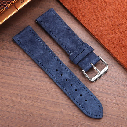 Vintage Suede and Cowhide Watch Strap, 18mm 19mm 20mm 22mm, Quick Release Watch Band for Men and Women, Universal Strap