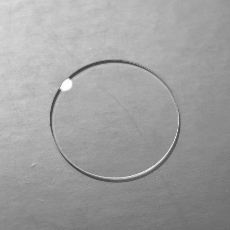 Vetro rotondo in cristallo a doppio cupola, bordo da 1,2 mm di spessore, da 28 mm a 37,5 mm, per orologiai T2580