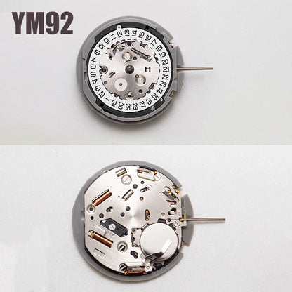 New original Japanese YM92 movement spare parts, YM92A quartz movement, white calendar, 3-hand watch accessories