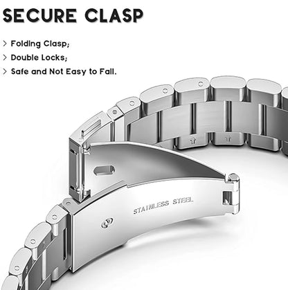Luxury Stainless Steel Strap for Samsung Galaxy Watch 8 Classic 46mm, Metal Bracelet for Galaxy 8 40mm 44mm, Men's Watchband