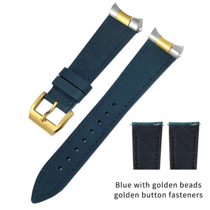 Genuine Leather Watch Strap Quick Release 22mm 20mm Cowhide Folding Buckle Watch Band for Tudor Black Bay 58 Strap