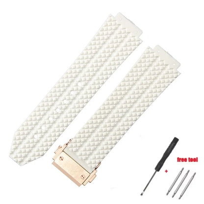 Replacement watch strap for Hublot Big Bang Classic Fusion Bracelet 24*17mm 26*19mm Soft Silicone Rubber Watch Strap