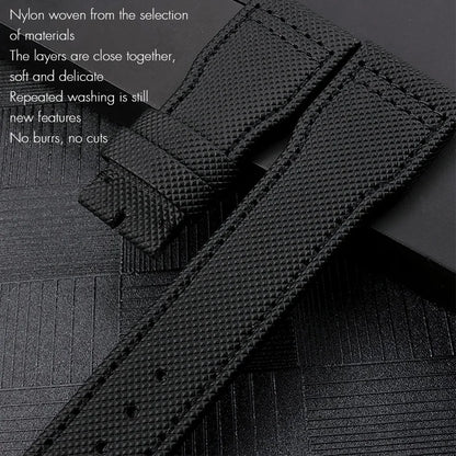 Cinturino per orologio in pelle di vitello e nylon di alta qualità, cinturino per orologio IWC Pilot SPITFIRE MARK 18 Portofino TOP GUN Suffino 77, 20mm 21mm 22mm