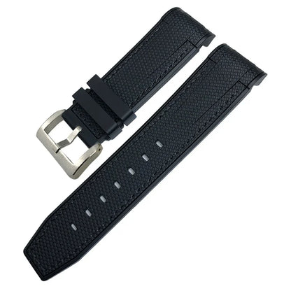 Nouveau bracelet de montre en caoutchouc naturel 22mm 23mm pour bracelet Tudor noir baie Bronze bracelet bicolore bracelet de montre en Silicone souple outils gratuits