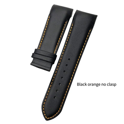 Cinturino per orologio in vera pelle 22mm 23mm 24mm adatto per Tissot T 035617 T035 cinturino in pelle di vacchetta nera fibbia deployante uomo