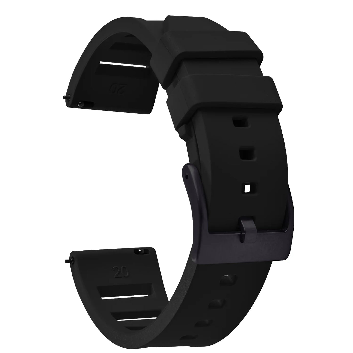 Premium Quality Fluorinated Rubber Watch Strap, 20mm 22mm, for New FKM Watch Bands, Diving Strap, Quick Release Wrist Belt Accessories