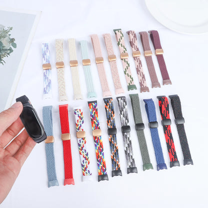 Bracelet magnétique pour Xiaomi Mi Band 10 9 8 Accessoires Bracelet en boucle tressée respirant Pulseira Correas Xiaomi Smart band 10 9 8