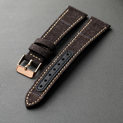 Handmade Formal Soft Quick Release Retro Style Men's Leather Watch Strap 18 19 20 21 22MM
