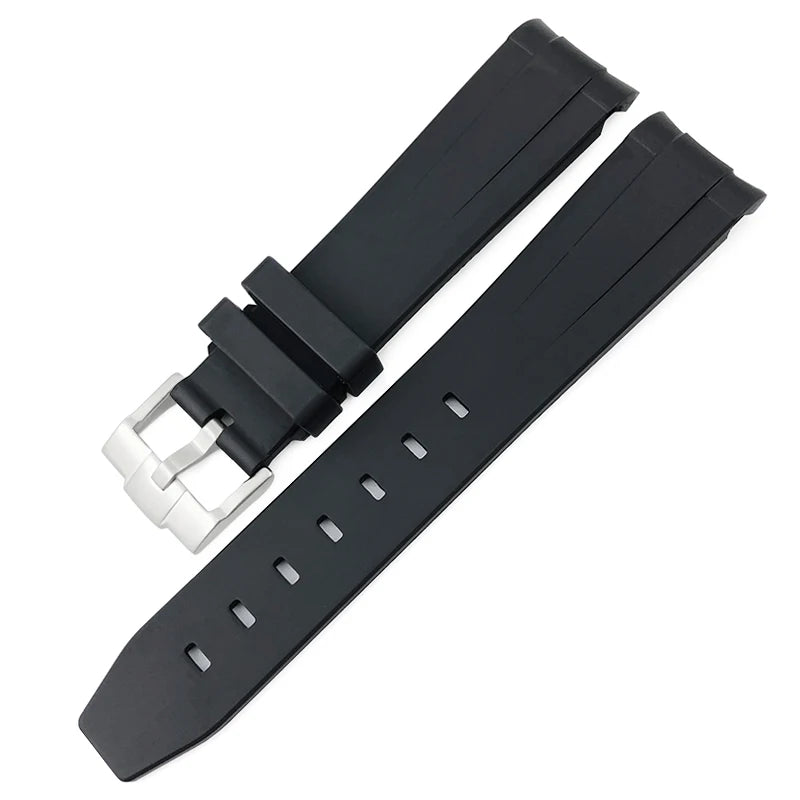 Uhrenarmband aus Kautschuk und Silikon, 19 mm 20 mm 21 mm 22 mm, für Omega Moonwatch Seamaster 300 Speedmaster Moon, Uhrenarmband-Werkzeuge
