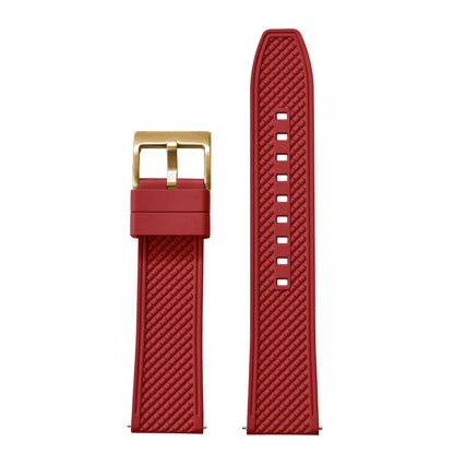 18mm 20mm 22mm 24mm haute qualité forme de balle FKM bracelet de montre en caoutchouc à dégagement rapide bracelet de plongée souple étanche pour HAISCH