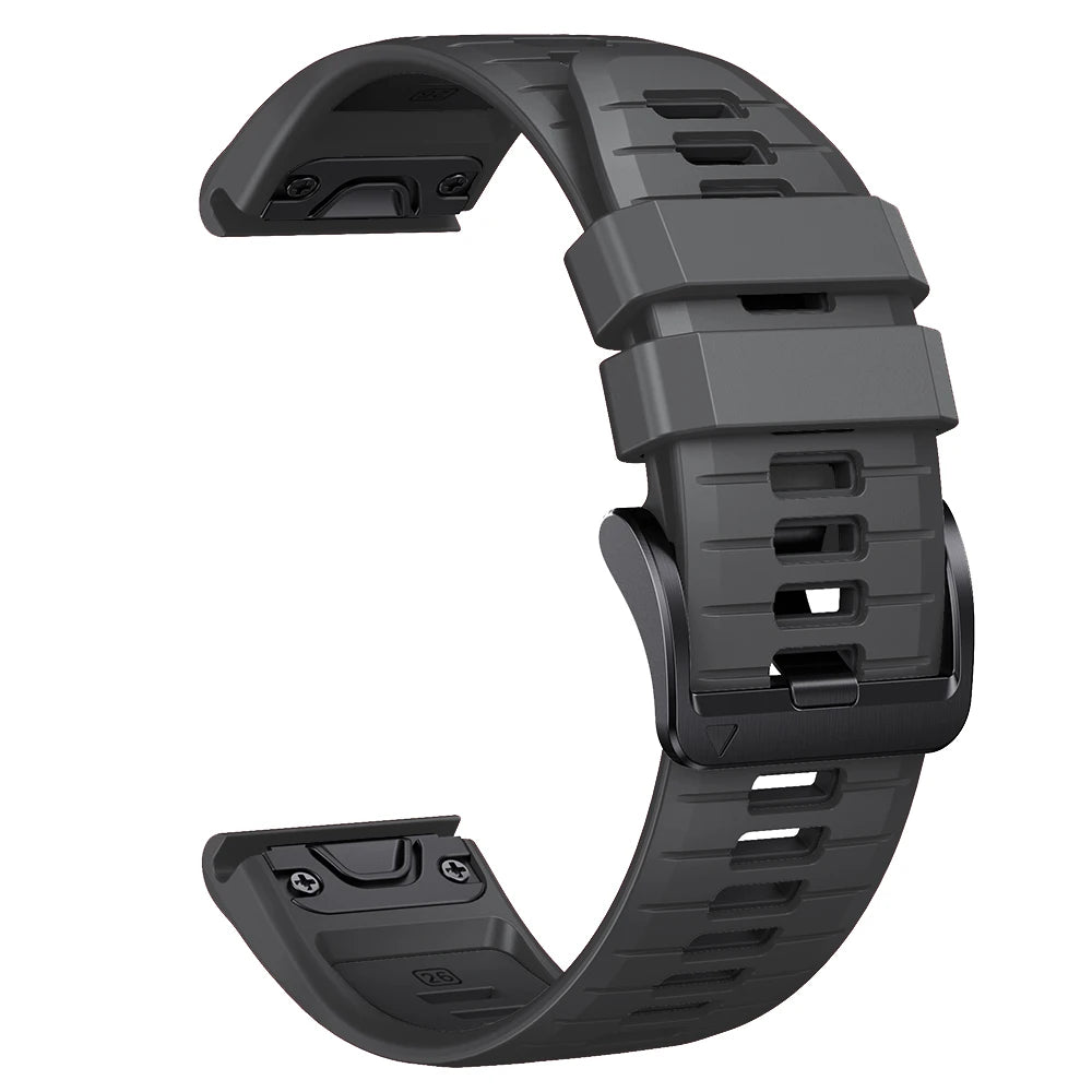 Bracelet en silicone QuickFit 22mm 26mm pour Garmin Fenix 8Pro 7 7X 6X Pro 5X Plus Epix Gen2 Enduro 3 2, bracelet de montre souple à libération rapide