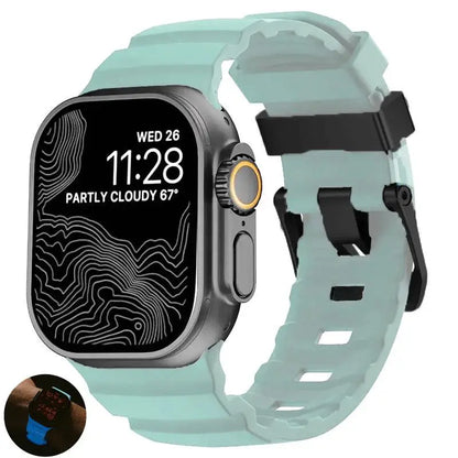 Cinturino in morbido silicone per Apple Watch Ultra 2 10 9 8 7 6 SE 5 4 per iWatch 38 40 41mm 42mm 44mm 45mm 46mm 49mm