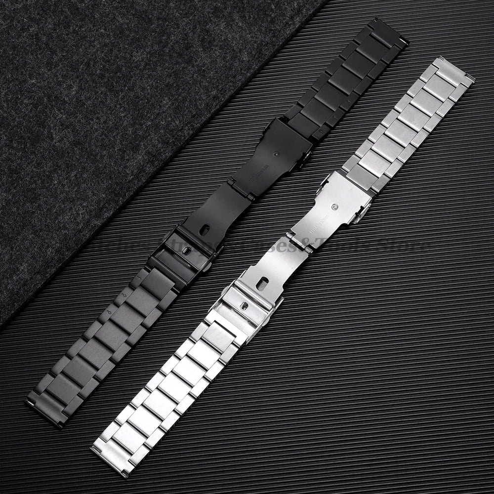 Solid 316L stainless steel watch bracelet, 18mm 20mm 22mm 24mm, for Seiko, Rolex, and Omega, luxury folding clasp bracelets
