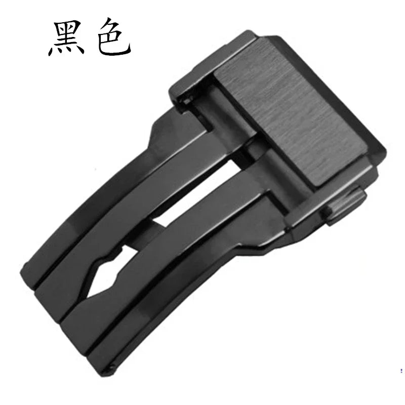 Watch strap with stainless steel buckle, 20mm 22mm 24mm, for HUBLOT fusion classic big bang king power series, folding clasp