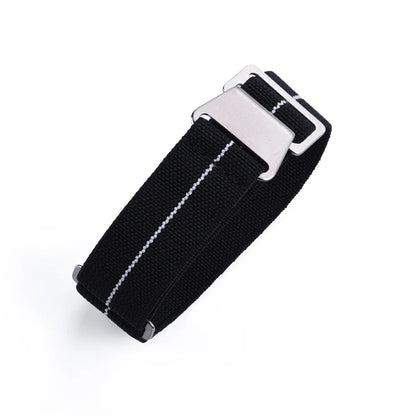 French Army Nylon Strap from the 60s, 20mm 22mm, for Parachute, Elastic, Nylon, Black, Blue, Green, Grey, Universal Fabric Watch Strap for Men