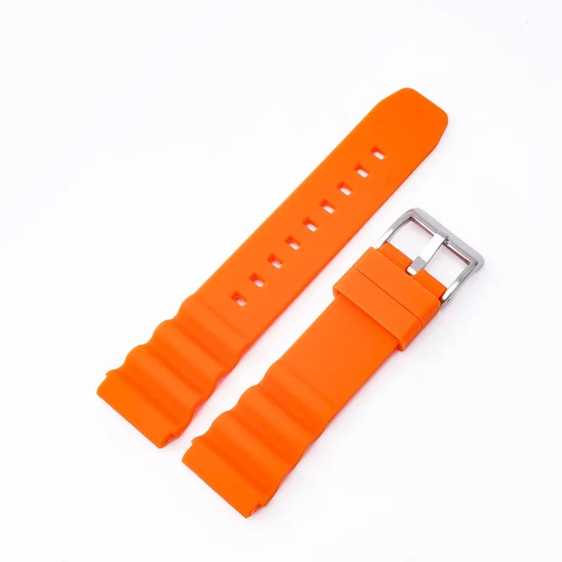Bracelet de montre en Silicone, 20mm 22mm, pour Rolex SUBMARINER, étanche, pour plongée, Seiko SKX007 SRP777J1, Bracelet de sport pour citoyen