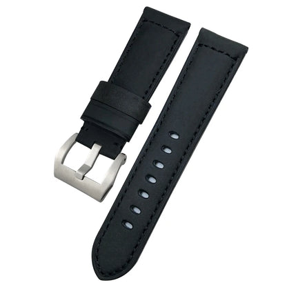 Bracelet de montre en cuir véritable, 24mm 26mm, pour Panerai LUMINOR PAM111 PAM 441, Style rétro, fait à la main