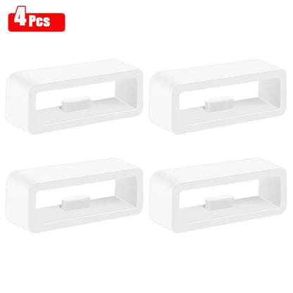 10 pièces/5 pièces/4 pièces bracelet de montre noir blanc 18mm 20mm 22mm 26mm bracelet boucle anneau Silicone caoutchouc bracelets de montre accessoires support casier