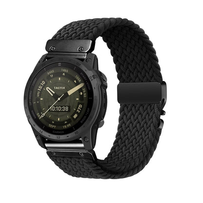 Cinturino per orologio elastico in nylon QuickFit 20/22/26 mm per Garmin Fenix 8/7/6/5 Forerunner 965/955/945 Instinct Tactix
