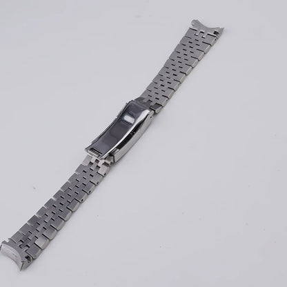 Rolamy 20mm bracelet jubilé pour Seiko Prospex alpiniste SPB115 117 121 123 209 SARB013 15 bracelet de montre en acier inoxydable à extrémité incurvée solide