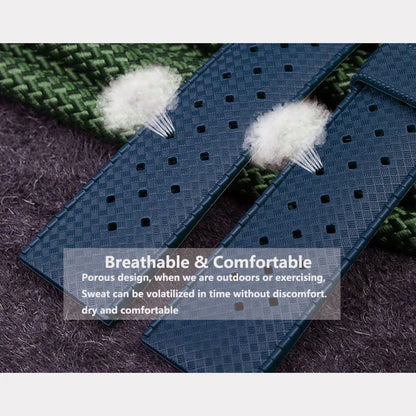 Bracelet de montre en Silicone Tropical bracelet de montre à dégagement rapide 18mm 20mm 22mm bracelet de montre intelligente Tropic en caoutchouc pour Oris Seiko Citizen