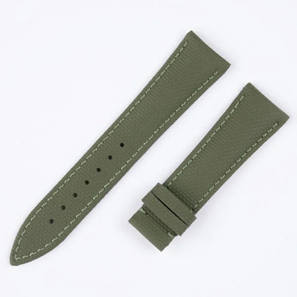 Cinturino per orologio in gomma fluorurata FKM intrecciata, per Breitling, 20/22mm, per Navitimer Avenger Superocean, con fibbia ad ardiglione/deployante