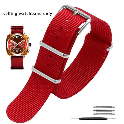 High-quality universal waterproof nylon watch strap, Water mesurost, outdoor, Briston SeATM DW, SeaghydrCitizen, JO18, 20mm