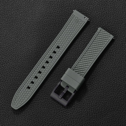 Bracelet en caoutchouc fluoré FKM, 18mm 20mm 22mm 24mm, Bracelet de montre à dégagement rapide pour plongée Omega Seiko Tissot Rolex, ceinture universelle