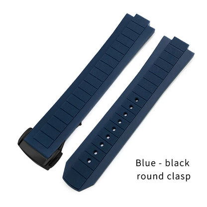 Bracelet de montre en caoutchouc et Silicone convexe, 10x21mm, pour Omega Seamaster Planet Ocean 600M, série 217.30.42 217.32.42, bracelet de montre étanche