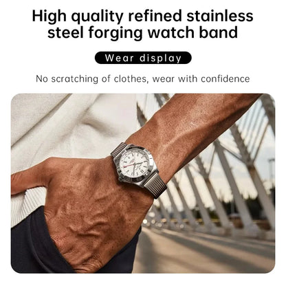 MAIKES 316L Stainless Steel Watch Band for Rolex Omega IWC Breitling 20mm 21mm 22mm Milanese Woven Watch Strap