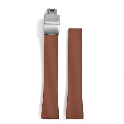 Original Stripess CTS FKM 20mm rubber watch strap for d-elug FKM CTS quick release watch strap silver butterfly buckle cut to size