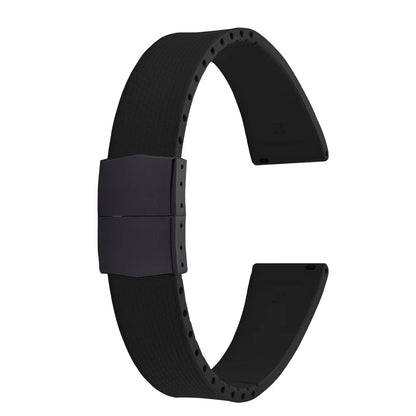 Cinturini per orologi in gomma Delugs CTS Fkm da 20 mm con fibbia a farfalla, 4 colori, texture unica, cinturino per orologi a sgancio rapido per orologi di marca