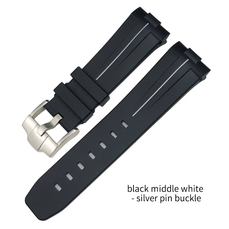 Rubber watch strap for SEIKO 5 Longines Hydroconquest mol Omega Planet Ocean, silicone watch strap, 21mm, 22mm, 23mm, 24mm, new
