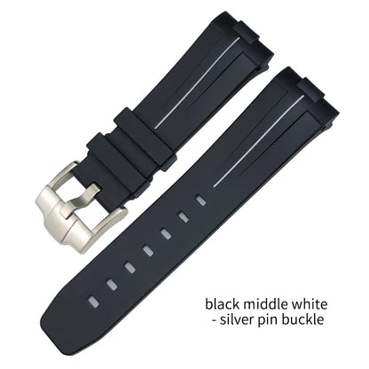 Rubber watch strap for SEIKO 5 Longines Hydroconquest mol Omega Planet Ocean, silicone watch strap, 21mm, 22mm, 23mm, 24mm, new