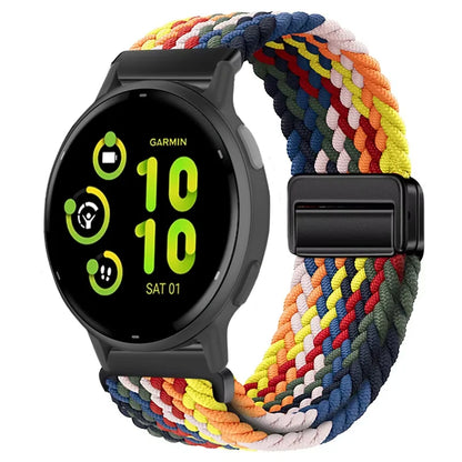 Bracelet magnétique en Nylon, 20mm 22mm, pour Garmin Forerunner 970 570 165 55 965 265/Venu 3, Bracelet de sport Garmin Active 6 5 Correa