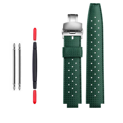 Soft Silicone Watch Strap for Men, Waterproof Rubber Watch Band, Watch Accessories, Tudor Pelagos, 25500 and 25600 Series, 22-12mm