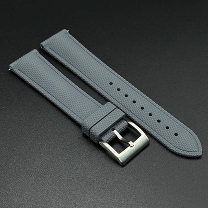 Cinturino per orologio in gomma intrecciata FKM, 20/21/22 mm, sgancio rapido, per Omega Seamaster 300 Speedmaster 007 Rolex, universale