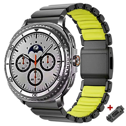 Metal Bracelet for Samsung Galaxy Watch 8 40mm 44mm 8 Classic 46mm, Magnetic Buckle Strap for Galaxy Watch 7 Ultra 2025 47mm