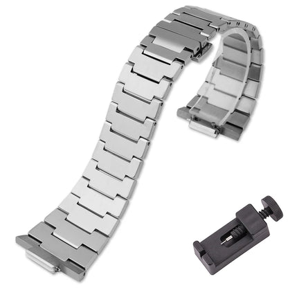 Massives Edelstahlarmband für Tissot PRX 35 mm/40 mm, spezielle Anstoßbreite, Ersatzteile für modische Uhrenarmbänder