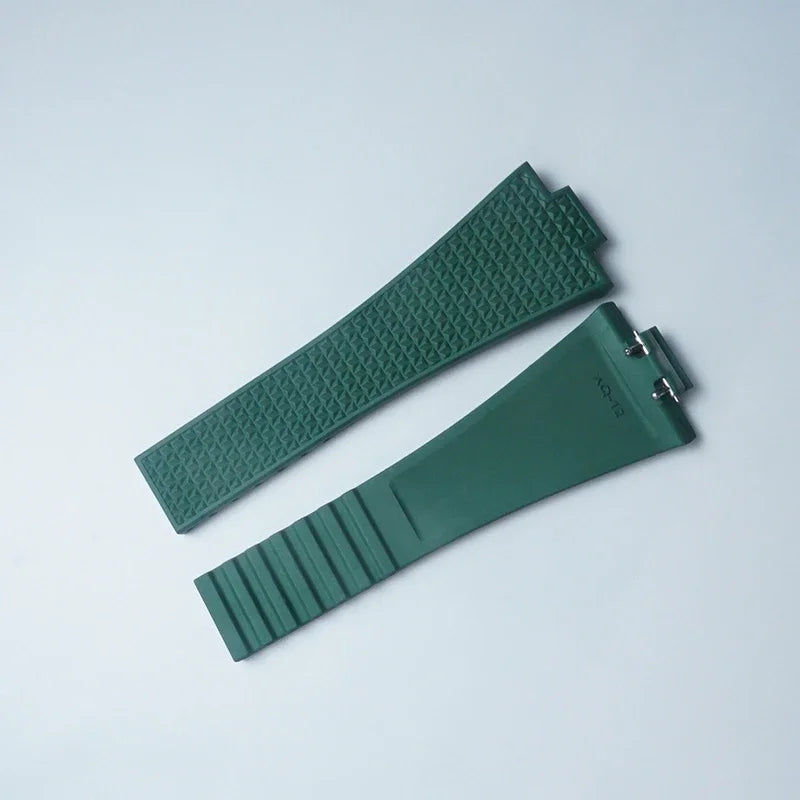 Convient pour Tissot PRX 35mm 40mm diamètre du cadran CTS Premium FKM remplacement en caoutchouc barres à ressort à dégagement rapide coupées sur la taille bracelet de montre