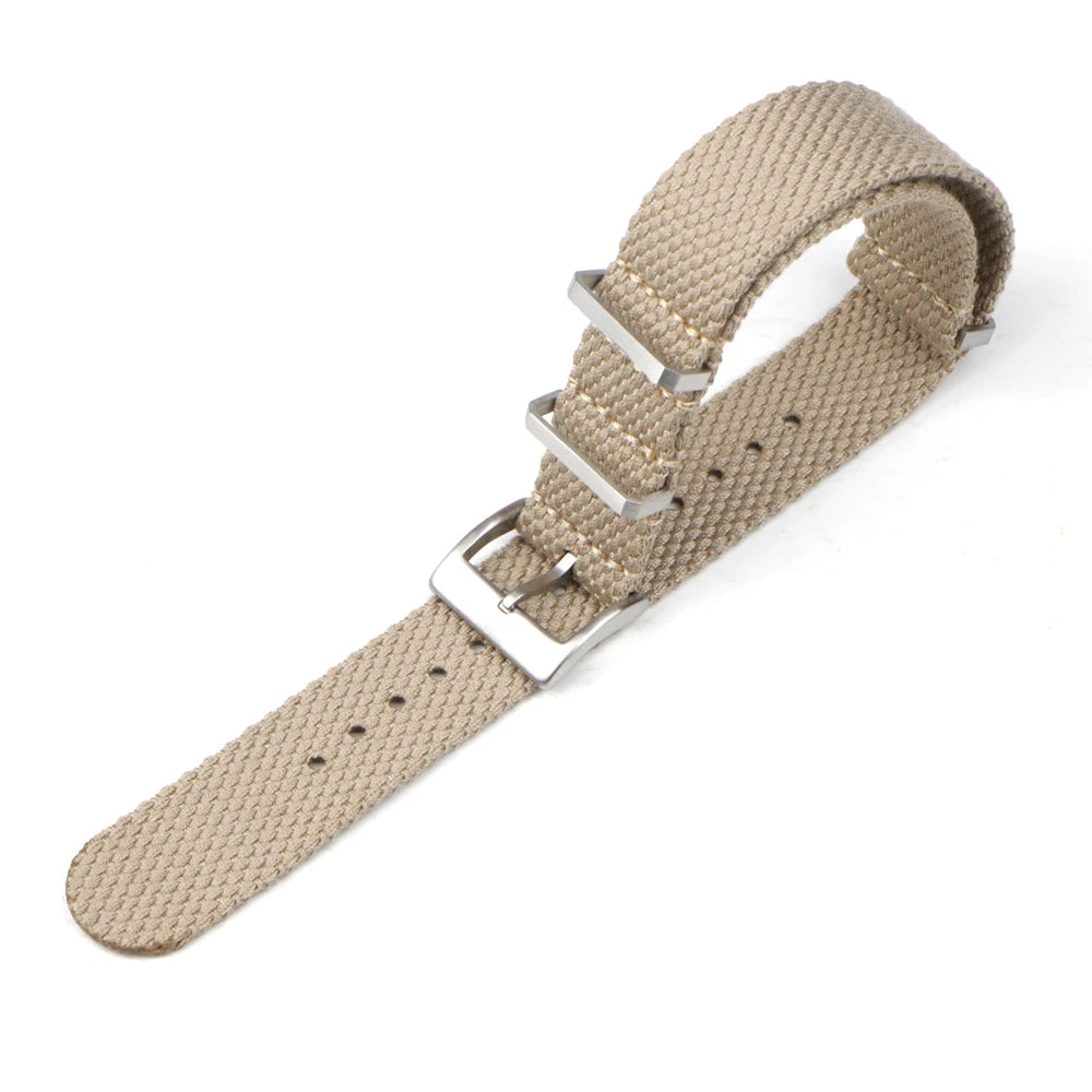 Bracelet de montre en mélange de coton tissé, matériau souple, gris, marron, bleu, bracelet de montre, accessoires de bracelet, nouveau, 20mm, 22mm